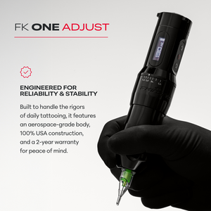 FK One Adjust Wireless Tattoo Machine - Pick Color - Ultimate Tattoo Supply