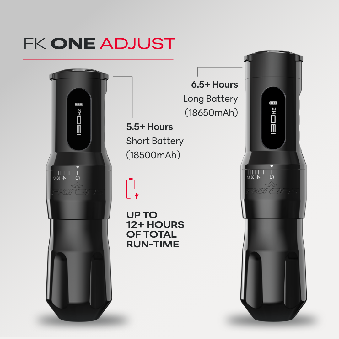 FK One Adjust Wireless Tattoo Machine - Pick Color - Ultimate Tattoo Supply