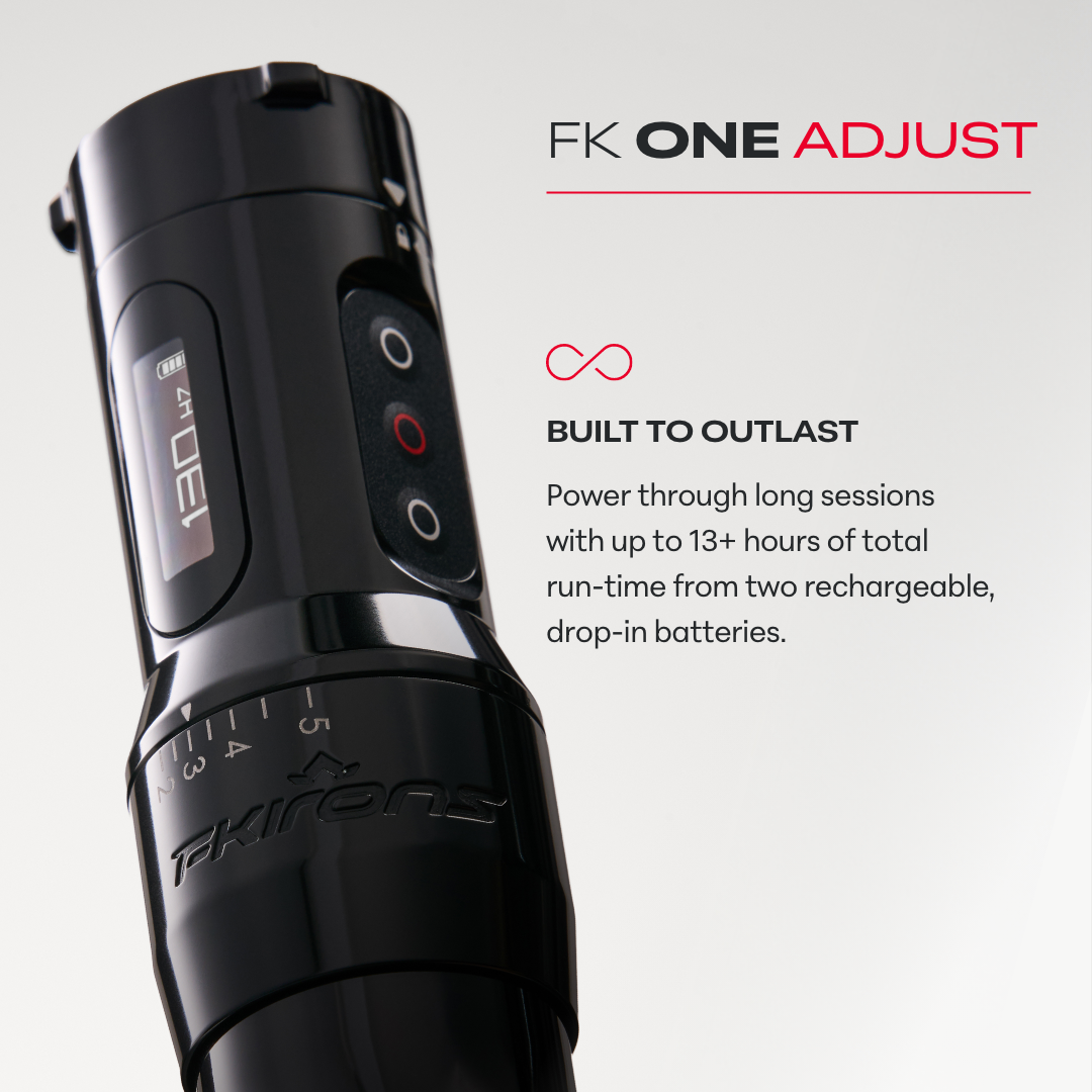 FK One Adjust Wireless Tattoo Machine - Pick Color - Ultimate Tattoo Supply