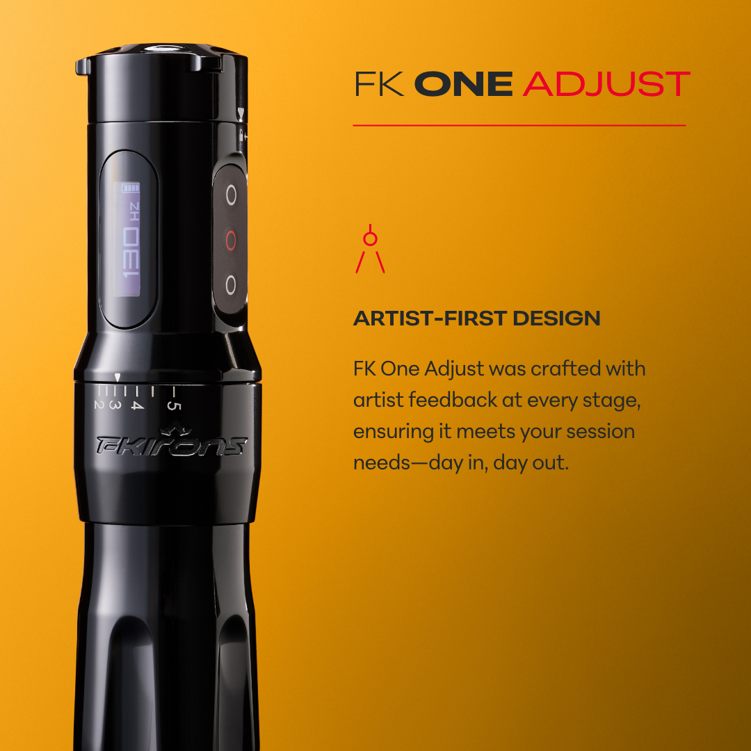 FK One Adjust Wireless Tattoo Machine - Pick Color - Ultimate Tattoo Supply