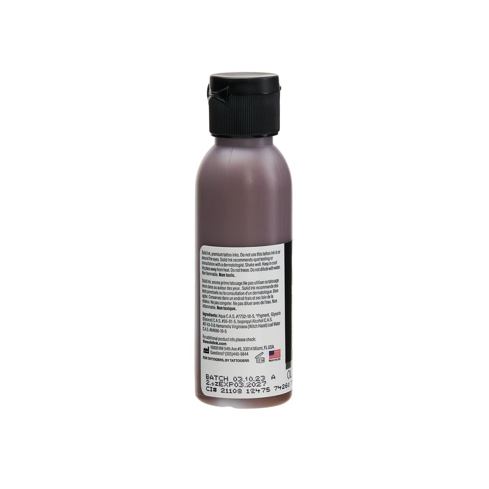 Solid Ink "Old Pigments" — 2oz Bottle — Old Brown - Ultimate Tattoo Supply