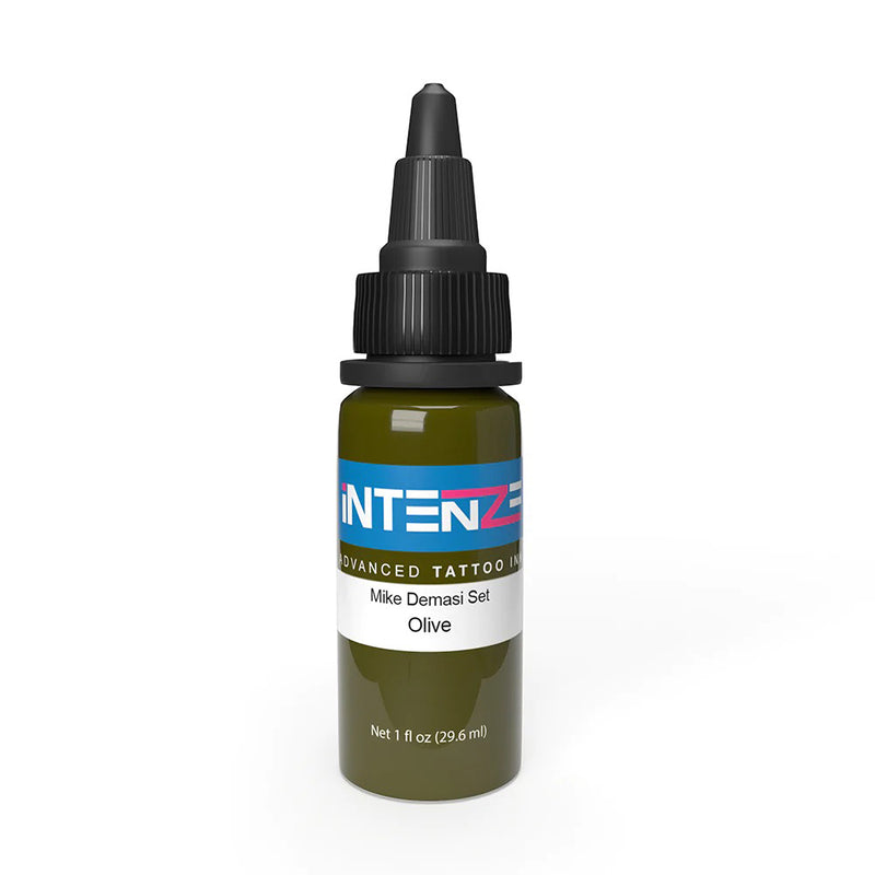 Olive — Mike Demasi Series — Intenze Tattoo Ink — 1oz Bottle - Ultimate Tattoo Supply