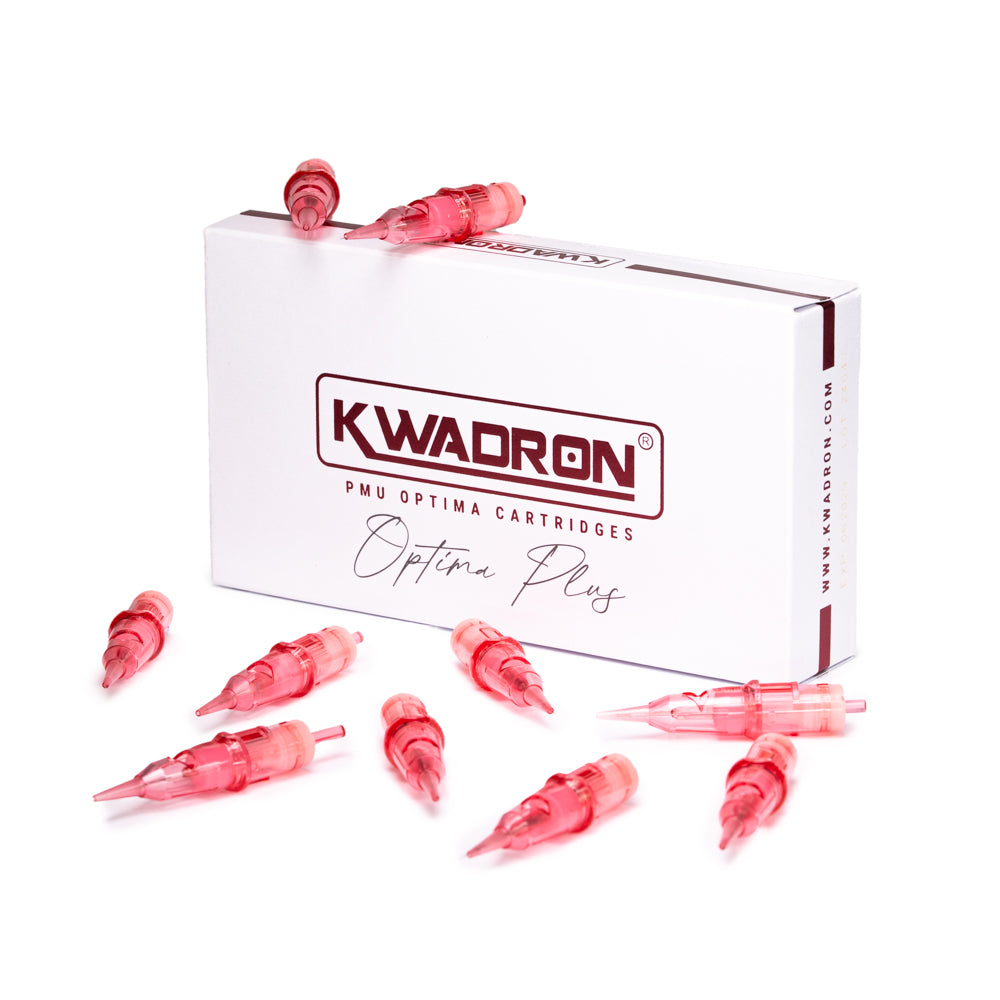 トライアルセット・サンプル KWADRON PMU OPTIMA CARTRIDGES Kwadron Optima Plus PMU Cartridge Tattoo Needles — Box of 20