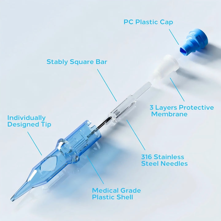 Emalla Eliot Needle Cartridges — Box of 20 - Ultimate Tattoo SupplyEmalla Eliot Needle Cartridges — Box of 20