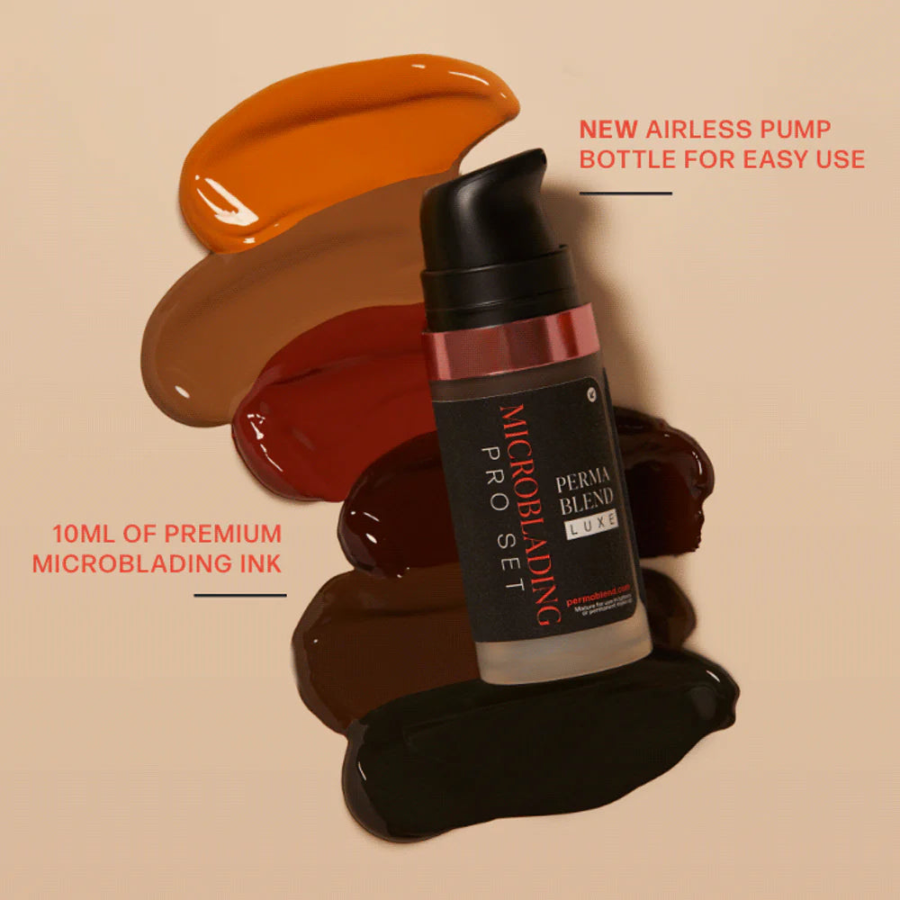 Microblading Pro Set — Perma Blend Luxe — 6 1/2oz Pump Bottles