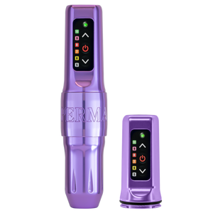 Perma Pen Signature PMU Machine — Lavender — 1 or 2 Battery Pack - Ultimate Tattoo Supply