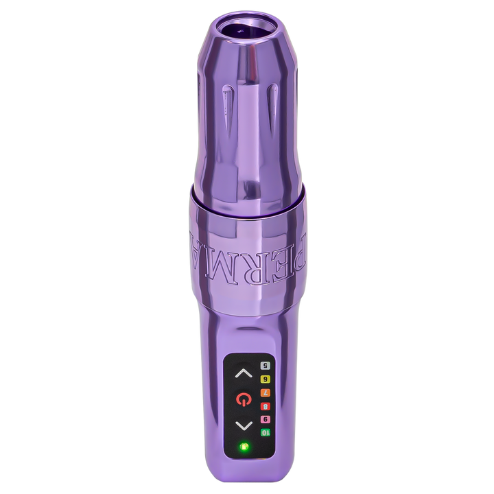 Perma Pen Signature PMU Machine — Lavender — 1 or 2 Battery Pack - Ultimate Tattoo SupplyPerma Pen Signature Wireless PMU Machine with 2 Batteries
