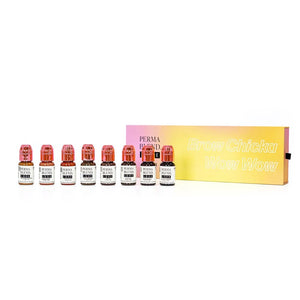 Luxe Brow Chicka Wow Wow Brow Set — Luxe Perma Blend — 8 1/2oz Bottles - Ultimate Tattoo Supply