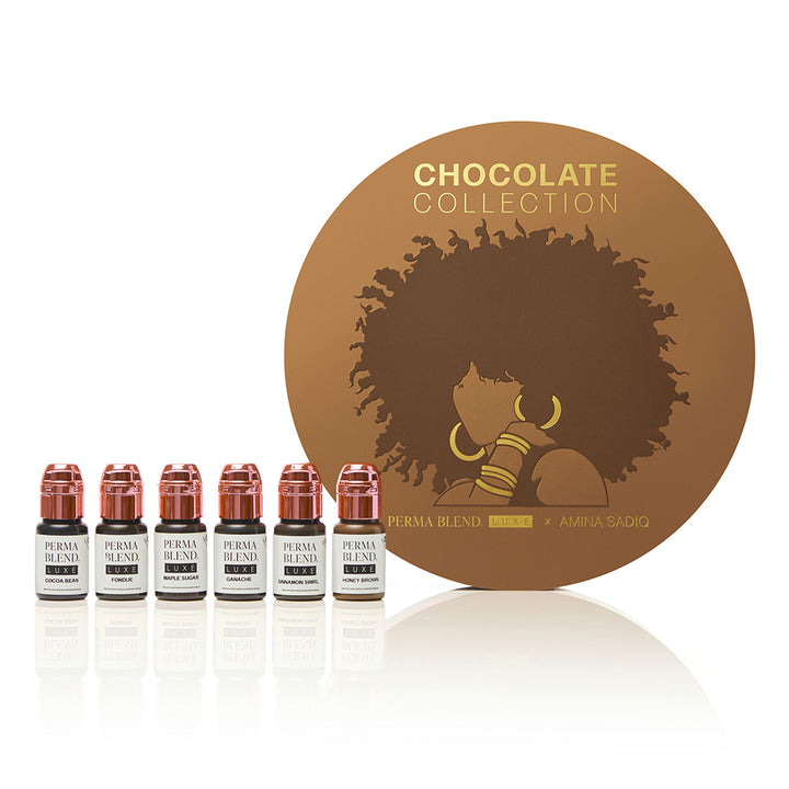 Perma Blend LUXE Chocolate Collection by Amina Sadiq — 6 1/2 oz bottles - Ultimate Tattoo Supply