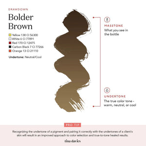 Tina Davies Bolder Brown — Perma Blend — 1/2oz Bottle - Ultimate Tattoo Supply