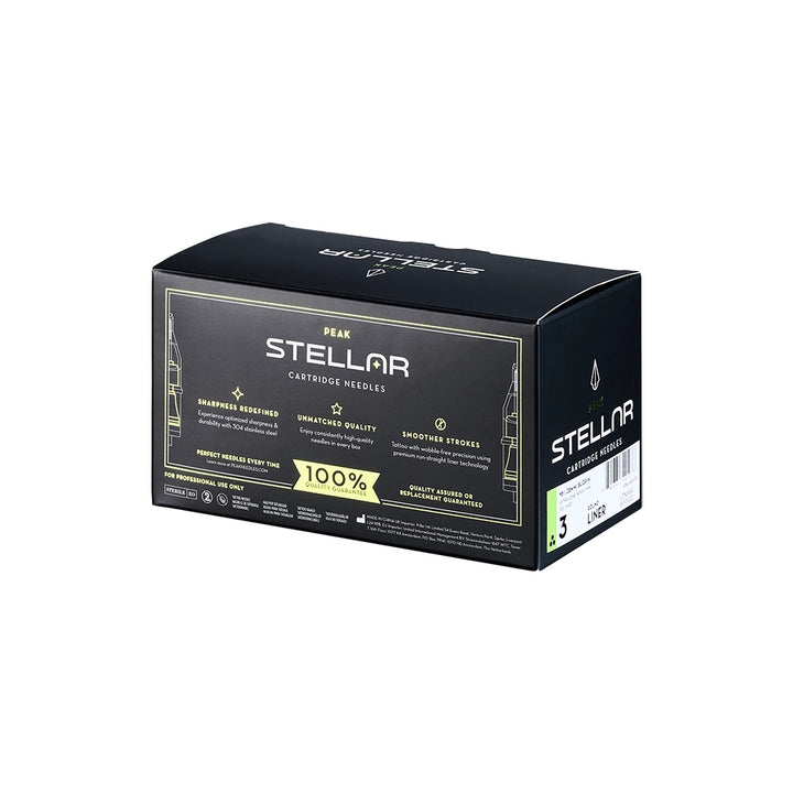 Peak Stellar Needle Cartridges — Select Configurations — Box of 50 - Ultimate Tattoo SupplyPeak Stellar Needle Cartridges — Select Configurations — Box of 50