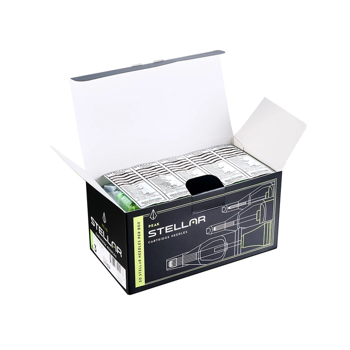 Peak Stellar Needle Cartridges — Select Configurations — Box of 50 - Ultimate Tattoo SupplyPeak Stellar Needle Cartridges — Select Configurations — Box of 50