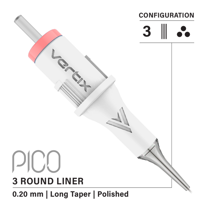 Vertix Pico Round Liner - Ultimate Tattoo SupplyVertix Pico Round Liner