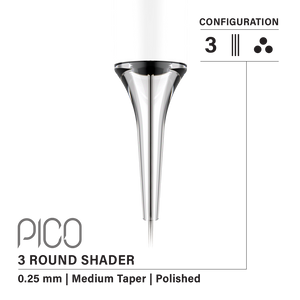 Vertix Pico Round Shader - Ultimate Tattoo Supply