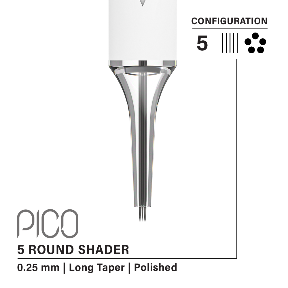 Vertix Pico Round Shader - Ultimate Tattoo Supply