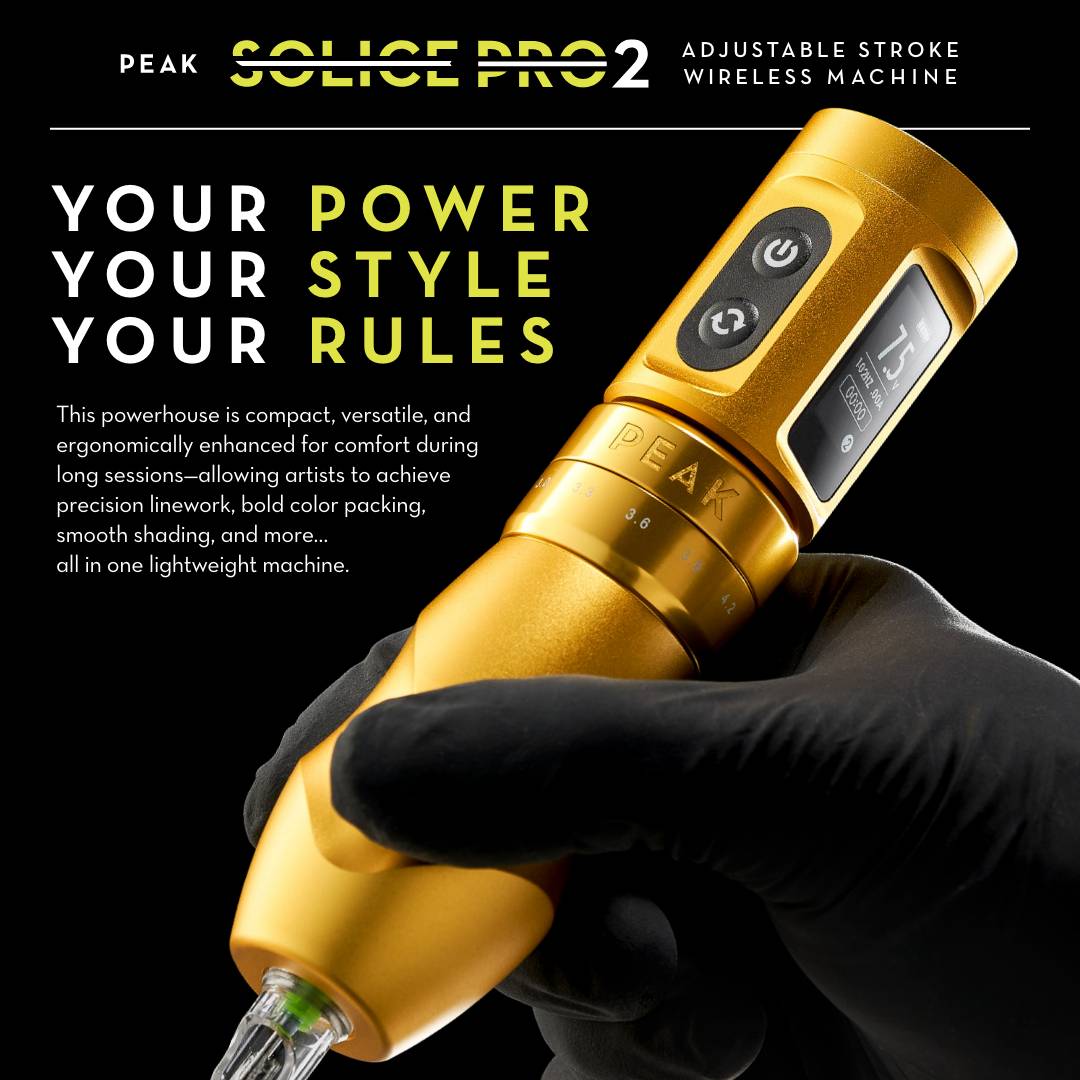 Peak Solice Pro 2 Wireless Tattoo Machine - Ultimate Tattoo Supply