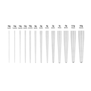 Arrow Style Body Piercing Taper Set — 18g–00g — Price Per Set - Painful Pleasures