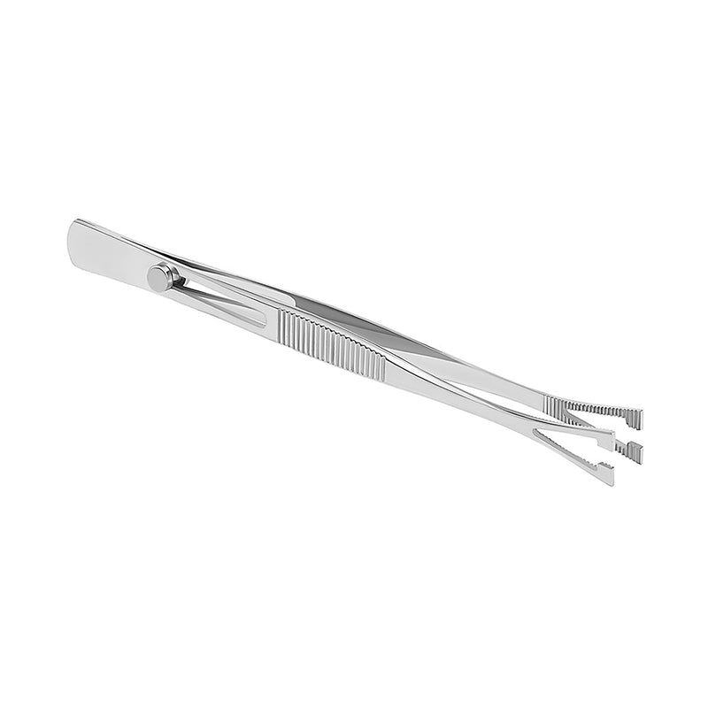 Pennington 5 3/4" Tweezers Slotted with Easy Lock - Painful Pleasures