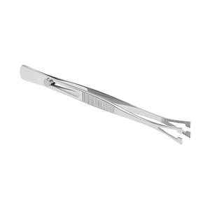 Pennington 5 3/4" Tweezers Slotted with Easy Lock - Painful Pleasures