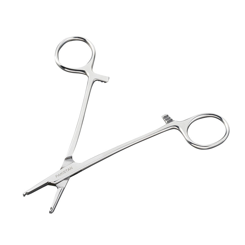 5” Steel Forceps with Notched Tips by Jason Coale - Painful Pleasures