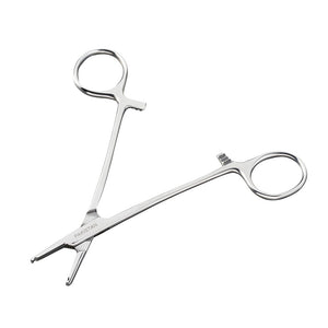 5” Steel Forceps with Notched Tips by Jason Coale - Painful Pleasures