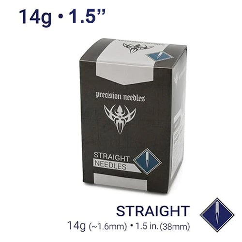 14g Sterilized 1.5" Body Piercing Needles — Box of 100 - Painful Pleasures