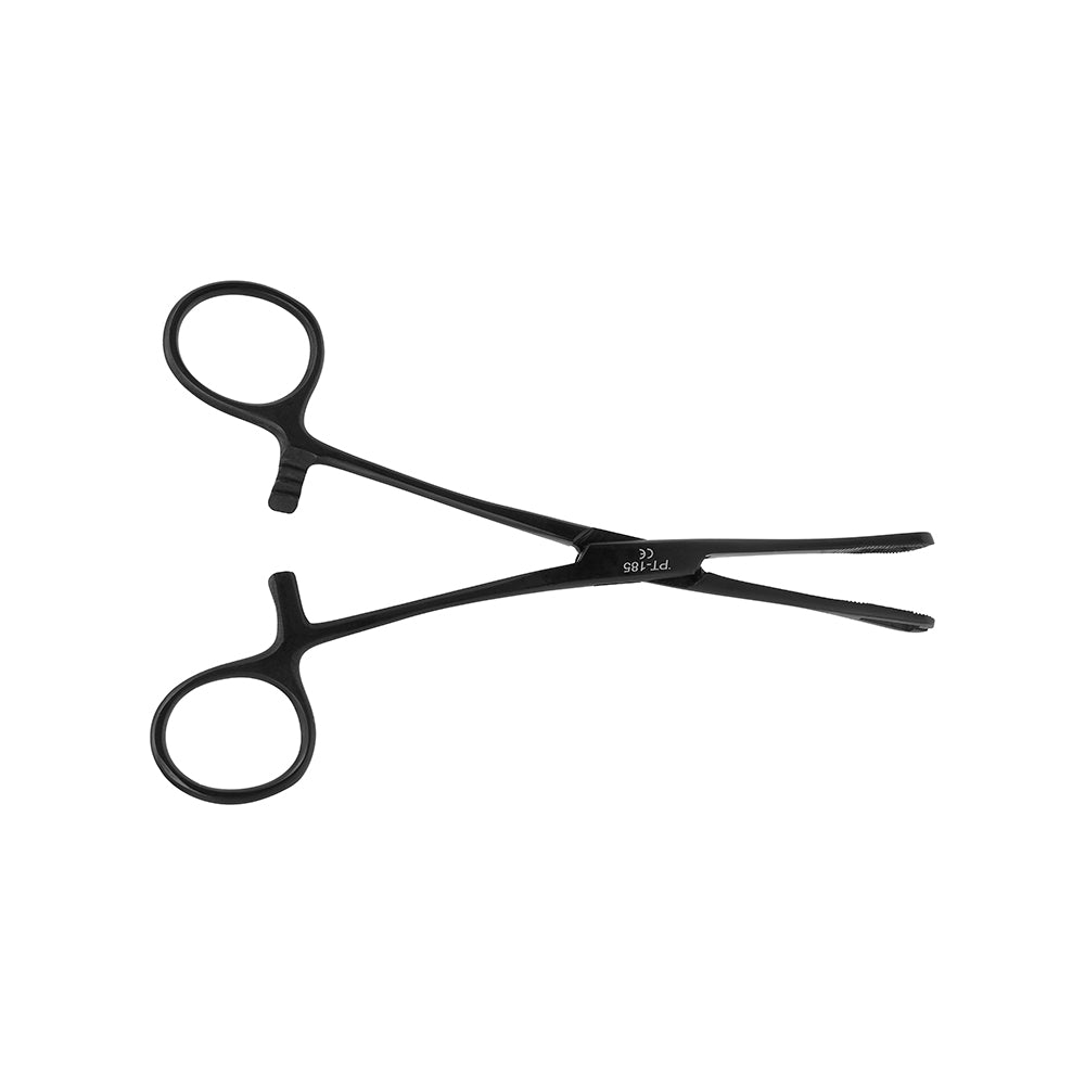 Slotted Mini Pennington 6" Forceps - Black Oxide Coated - Painful Pleasures