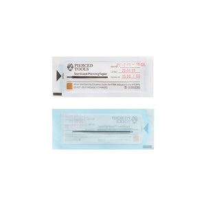 2” Sterilized Piercing Tapers for 16g or 18g Internally Threaded or Threadless Jewelry — Box of 100 - Painful Pleasures