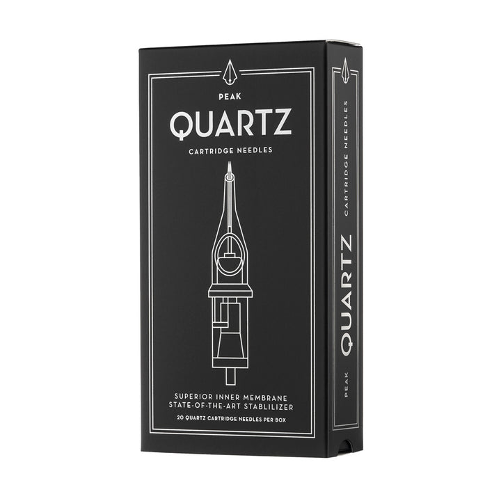 Peak Quartz Needle Cartridges — #10 Hollow Liners Long Taper — Box of 20 - Ultimate Tattoo Supply