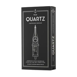 Peak Quartz Needle Cartridges — #8 5 Round Shader Medium Taper — Box of 20 - Ultimate Tattoo Supply