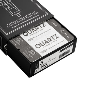 Peak Quartz Needle Cartridges — #12 Hollow Liners Long Taper — Box of 20 - Ultimate Tattoo Supply