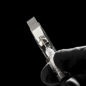 Peak Quartz Needle Cartridges — #8 5 Round Shader Medium Taper — Box of 20 - Ultimate Tattoo Supply
