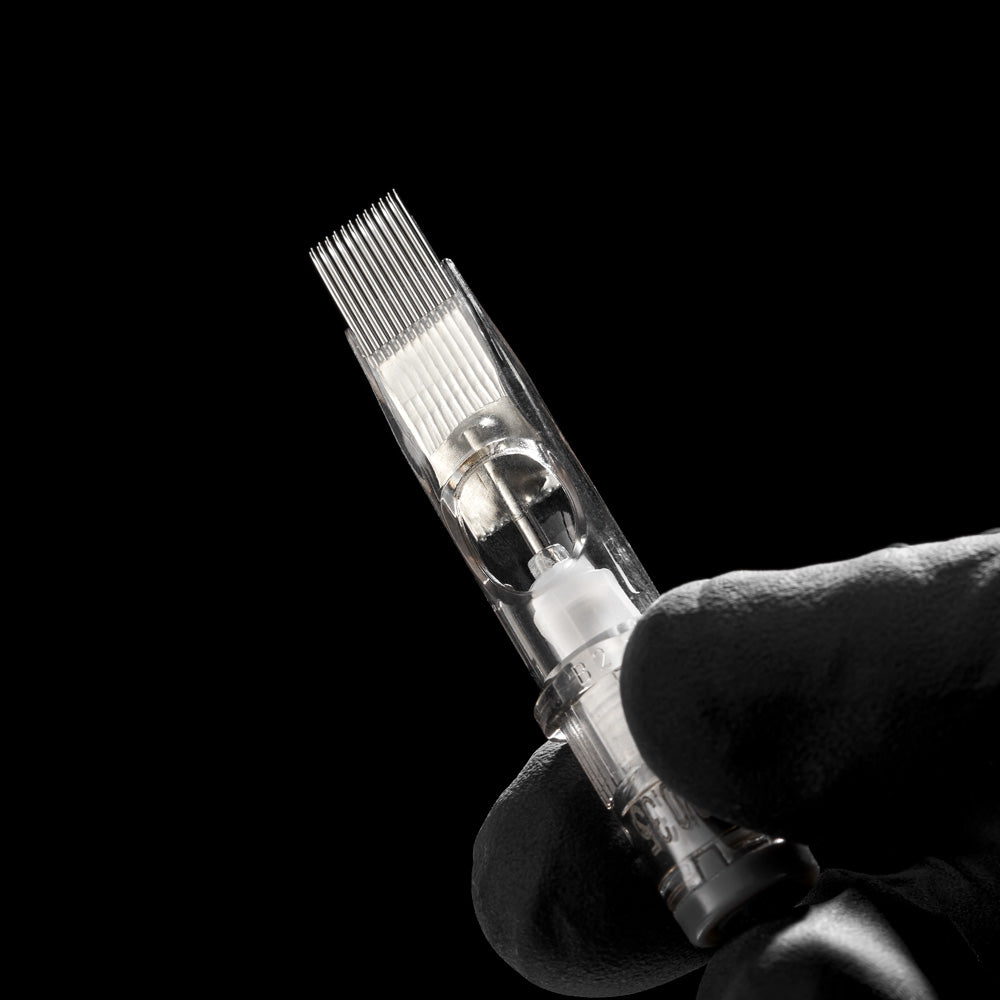 Peak Quartz Needle Cartridges — #12 Curved Mag Shaders Long Taper — Box of 20 - Ultimate Tattoo Supply