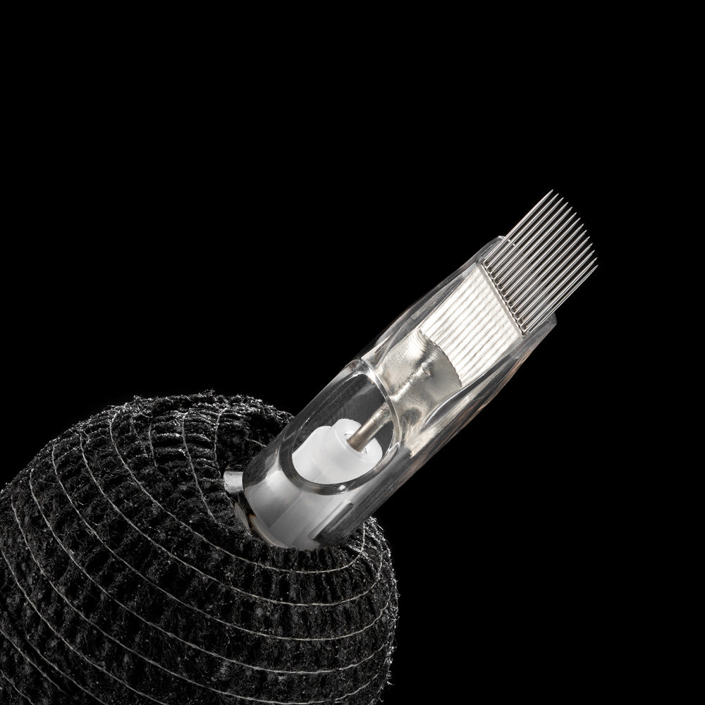 Peak Quartz Needle Cartridges — #8 Round Shaders Short Taper — Box of 20 - Ultimate Tattoo Supply