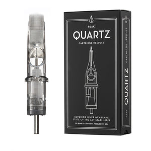 Peak Quartz Needle Cartridges — #8 Curved Mag Shaders Medium Taper — Box of 20 - Ultimate Tattoo Supply