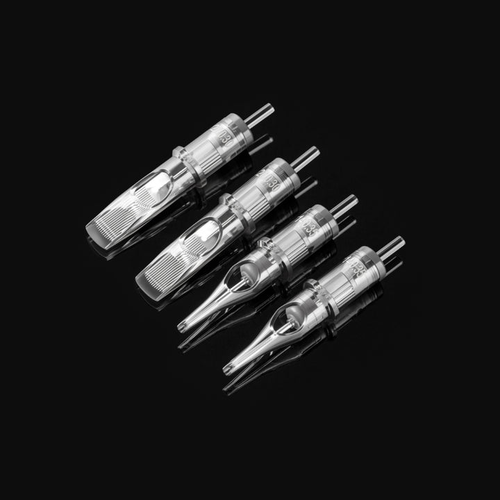 Peak Quartz Needle Cartridges — #10 Hollow Liners Long Taper — Box of 20 - Ultimate Tattoo Supply