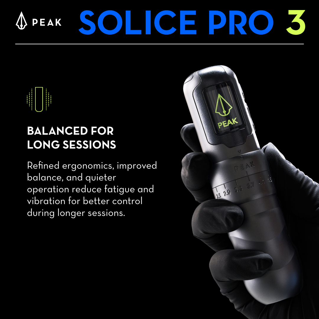 Peak Solice Pro 3 Wireless Machine - Ultimate Tattoo Supply