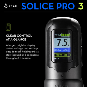 Peak Solice Pro 3 Wireless Machine - Ultimate Tattoo Supply