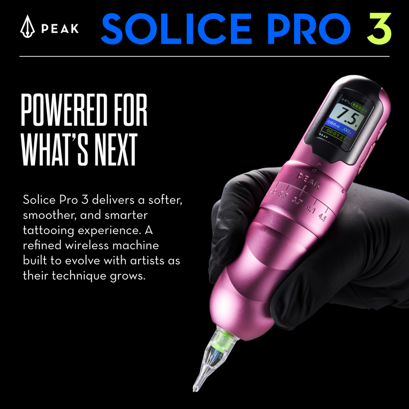 Peak Solice Pro 3 Wireless Machine - Ultimate Tattoo Supply
