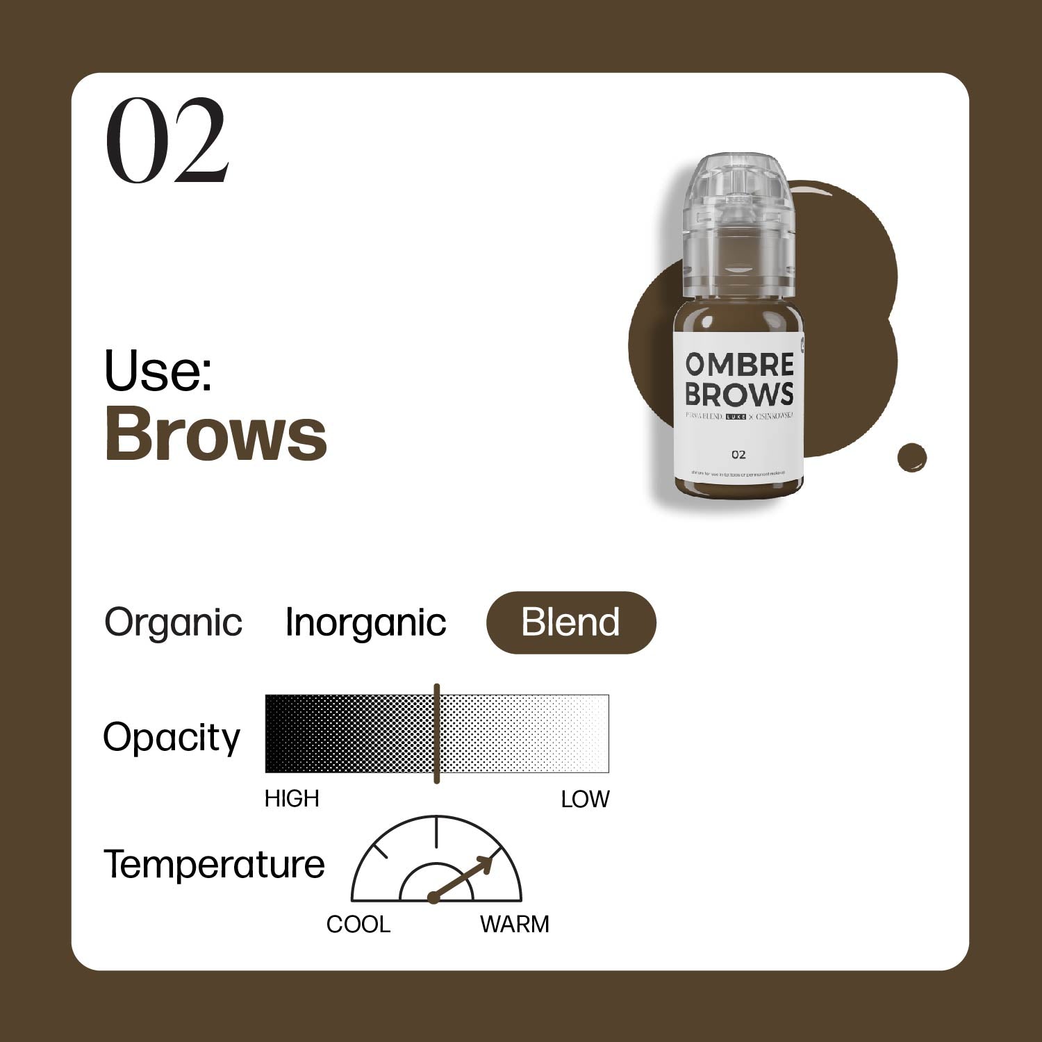Paulina Osinkowska Ombre Brows 6 Bottle Set — Perma Blend — 1/2oz - Ultimate Tattoo Supply