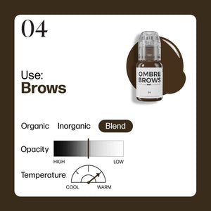 Paulina Osinkowska Ombre Brows 6 Bottle Set — Perma Blend — 1/2oz - Ultimate Tattoo Supply