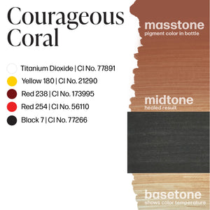 Courageous Coral — Luxe Vicky Martin — 1/2oz Bottle Coral - Ultimate Tattoo Supply