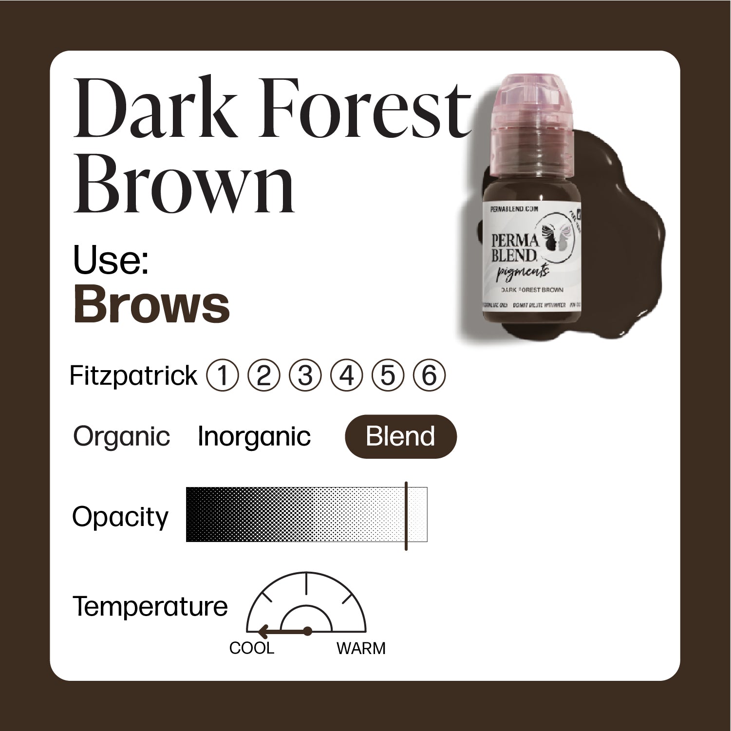 Dark Forest Brown — Perma Blend — 1/2oz - Ultimate Tattoo Supply