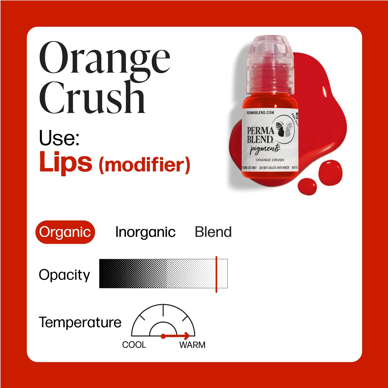 Perma Blend - Sweet Lip - Orange Crush - Ultimate Tattoo Supply
