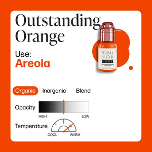 Outstanding Orange — Luxe Vicky Martin — 1/2oz Bottle - Ultimate Tattoo Supply