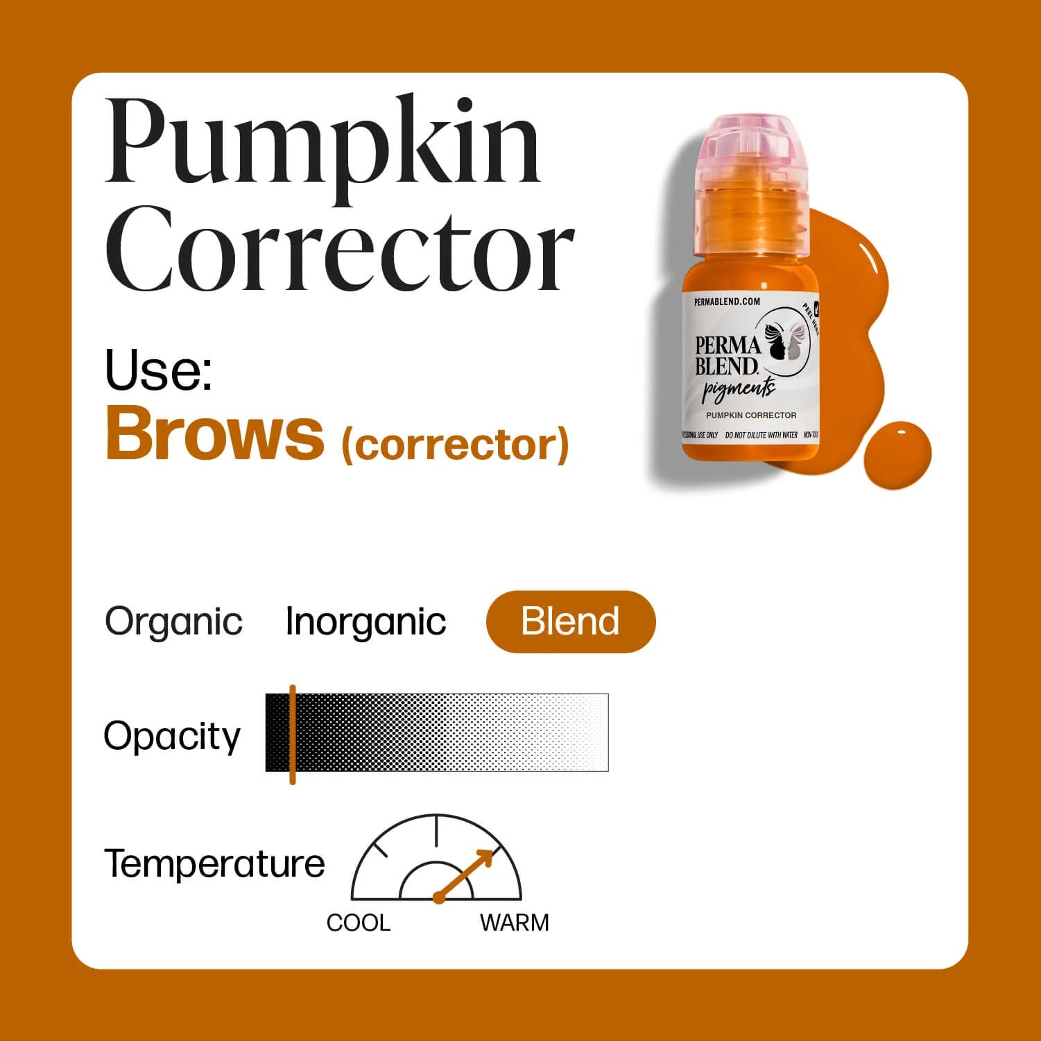 Perma Blend - Pumpkin Corrector - Ultimate Tattoo Supply