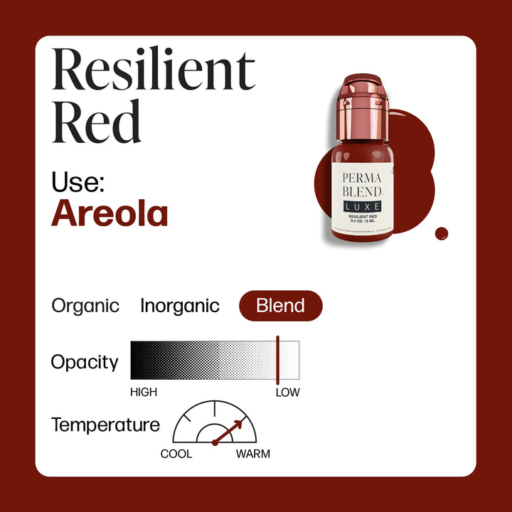 Resilient Red — Luxe Vicky Martin — 1/2oz Bottle - Ultimate Tattoo Supply