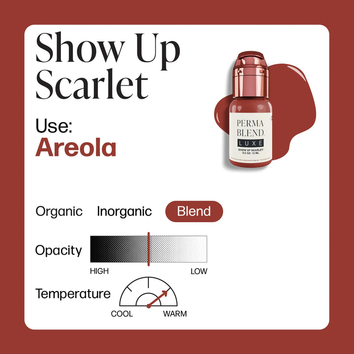 Show Up Scarlet — Luxe Vicky Martin — 1/2oz Bottle - Ultimate Tattoo Supply
