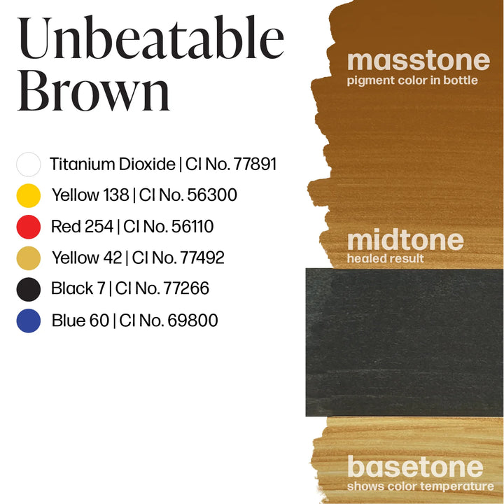 Unbeatable Brown — Luxe Vicky Martin — 1/2oz Bottle - Ultimate Tattoo SupplyUnbeatable Brown — Luxe Vicky Martin — 1/2oz Bottle