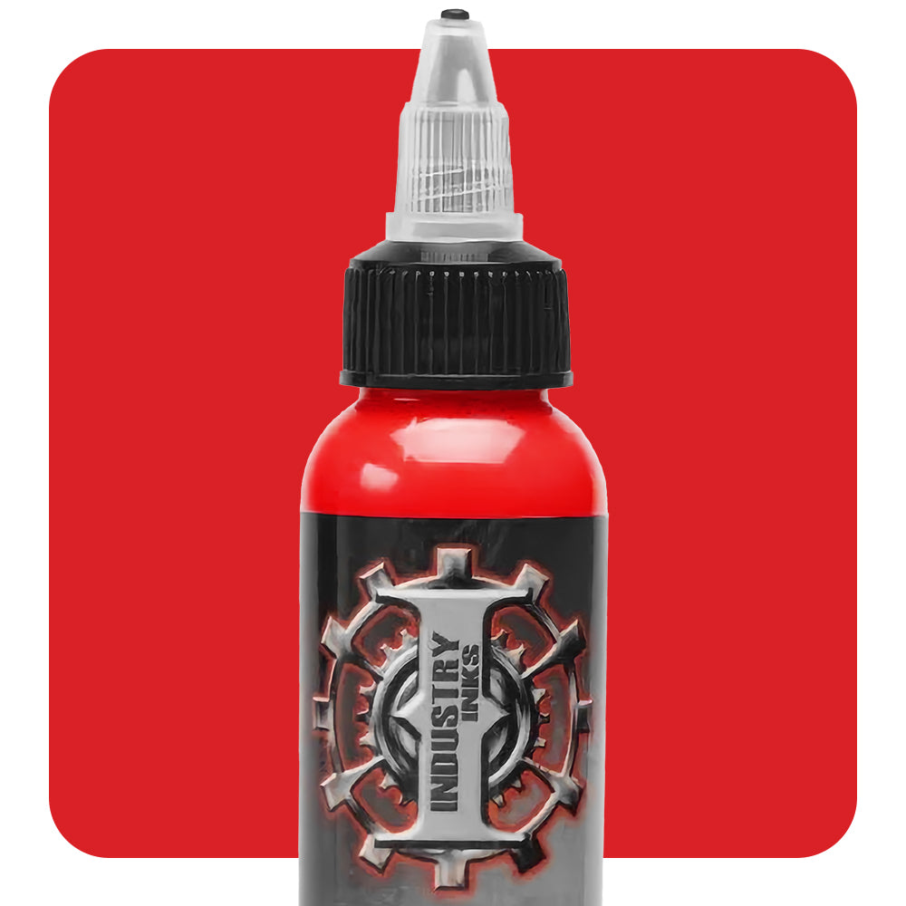 Permanent Red — Industry Inks — Pick Size - Ultimate Tattoo Supply